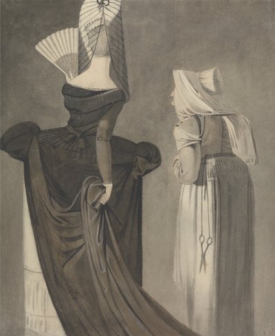 Une dame romaine avec une duègne - John George Brown
